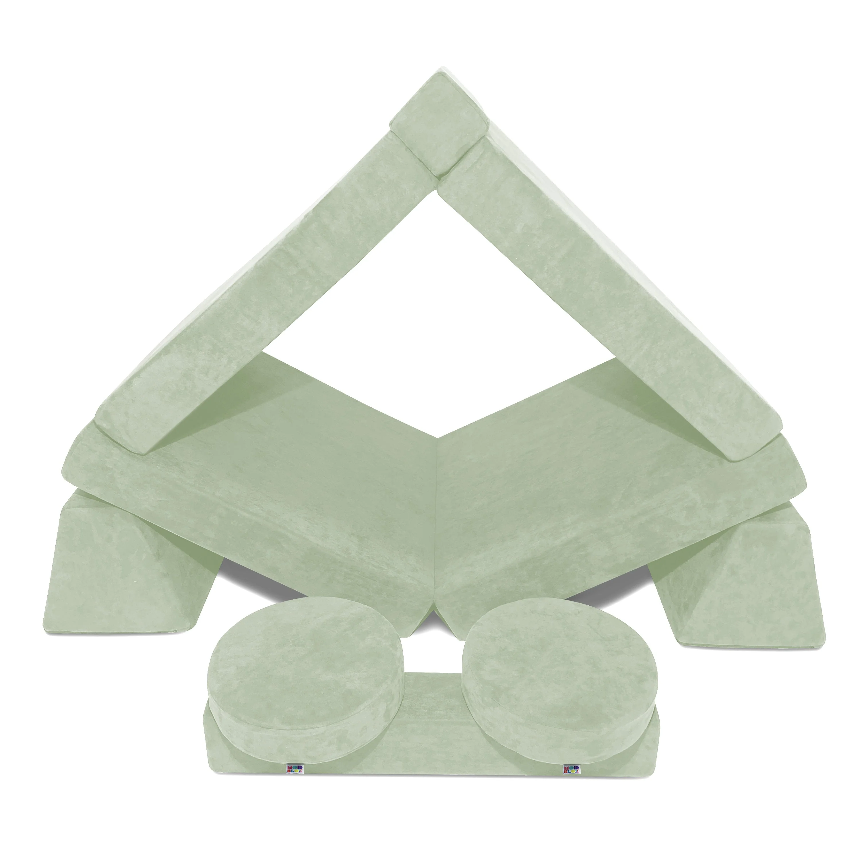 10 Piece Soft Modular Microsuede Foam Kids Play Couch - Image 12