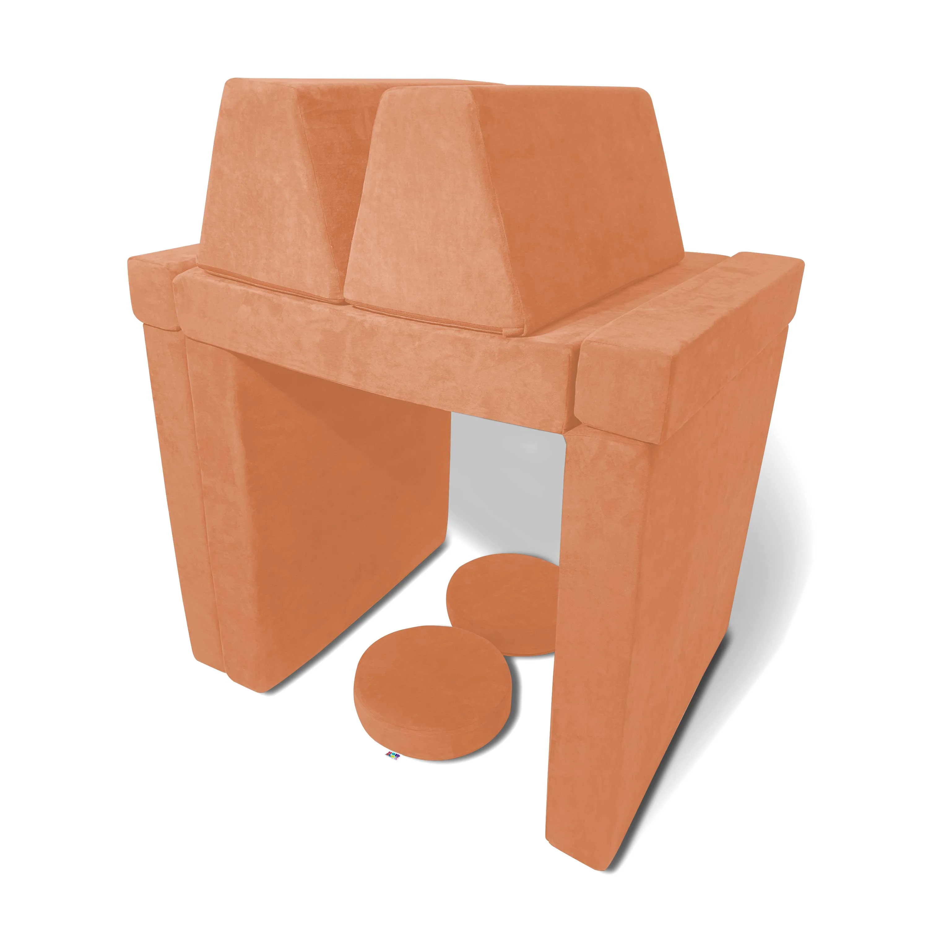 10 Piece Soft Modular Microsuede Foam Kids Play Couch - Image 20