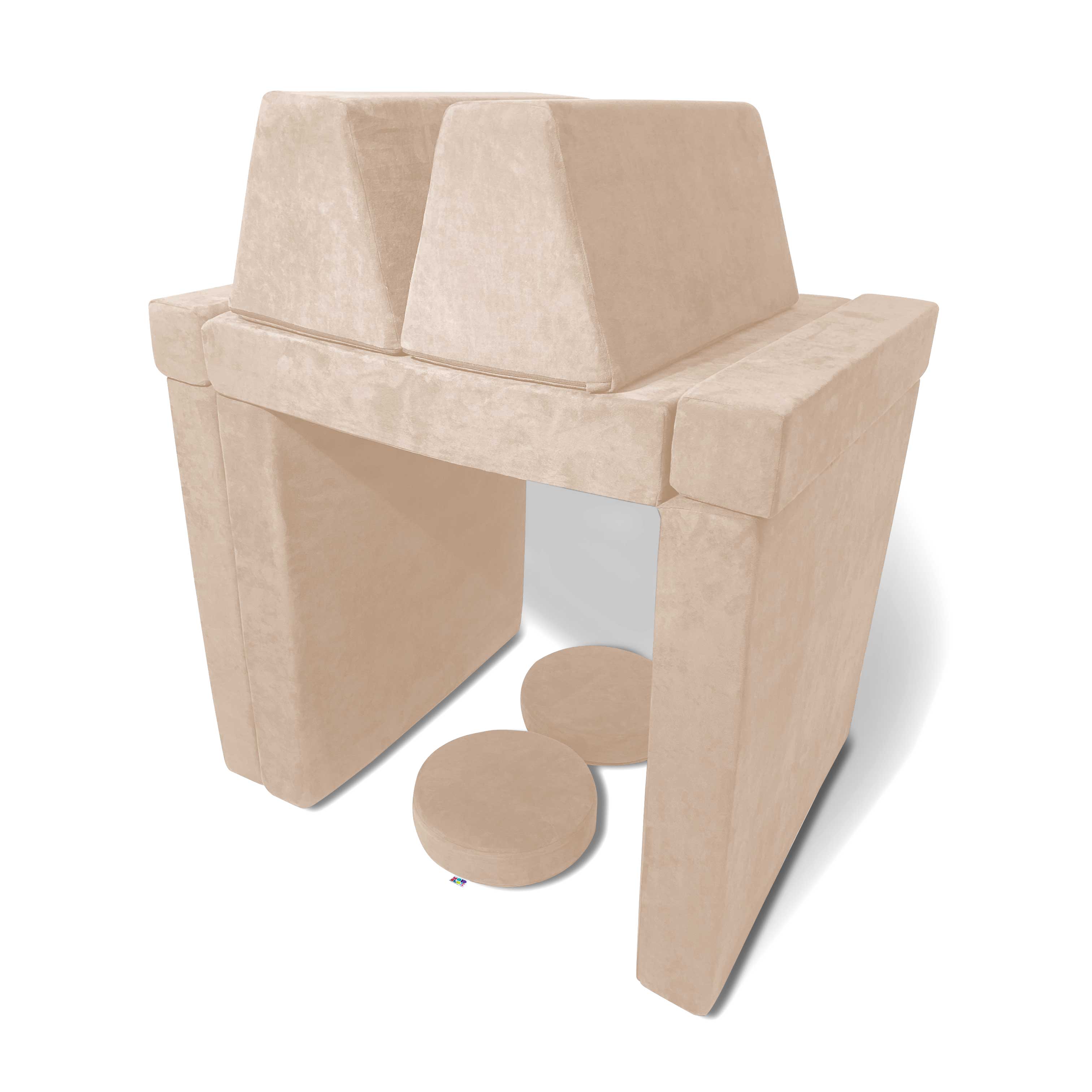 10 Piece Soft Modular Microsuede Foam Kids Play Couch - Image 27