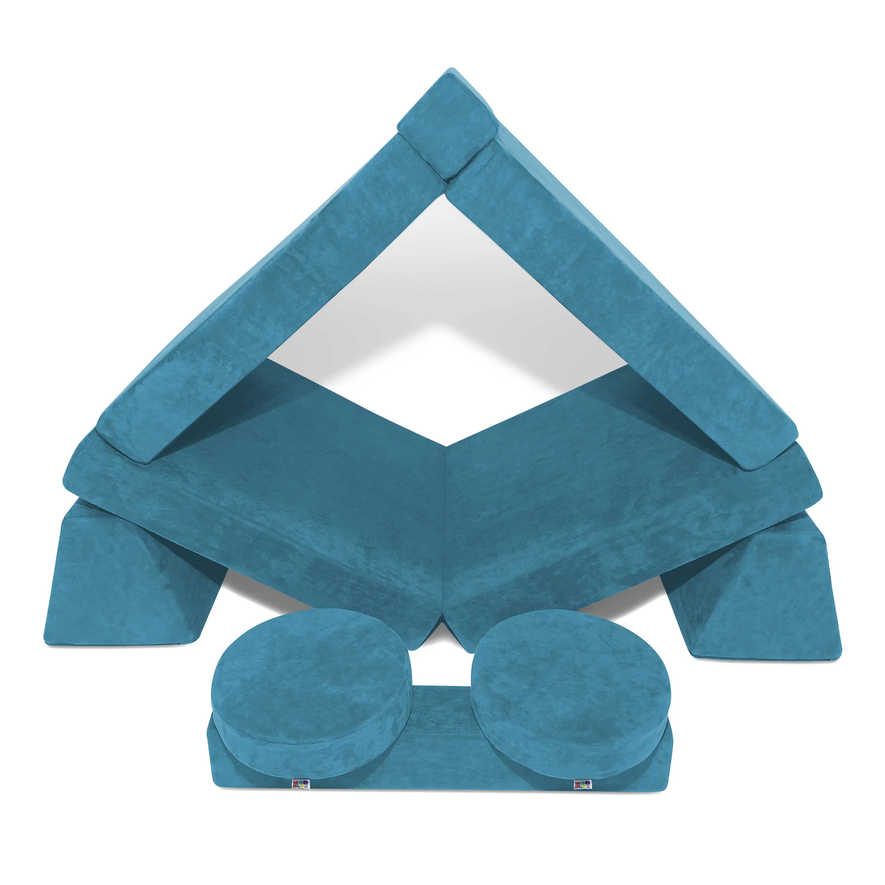 10 Piece Soft Modular Microsuede Foam Kids Play Couch - Image 42