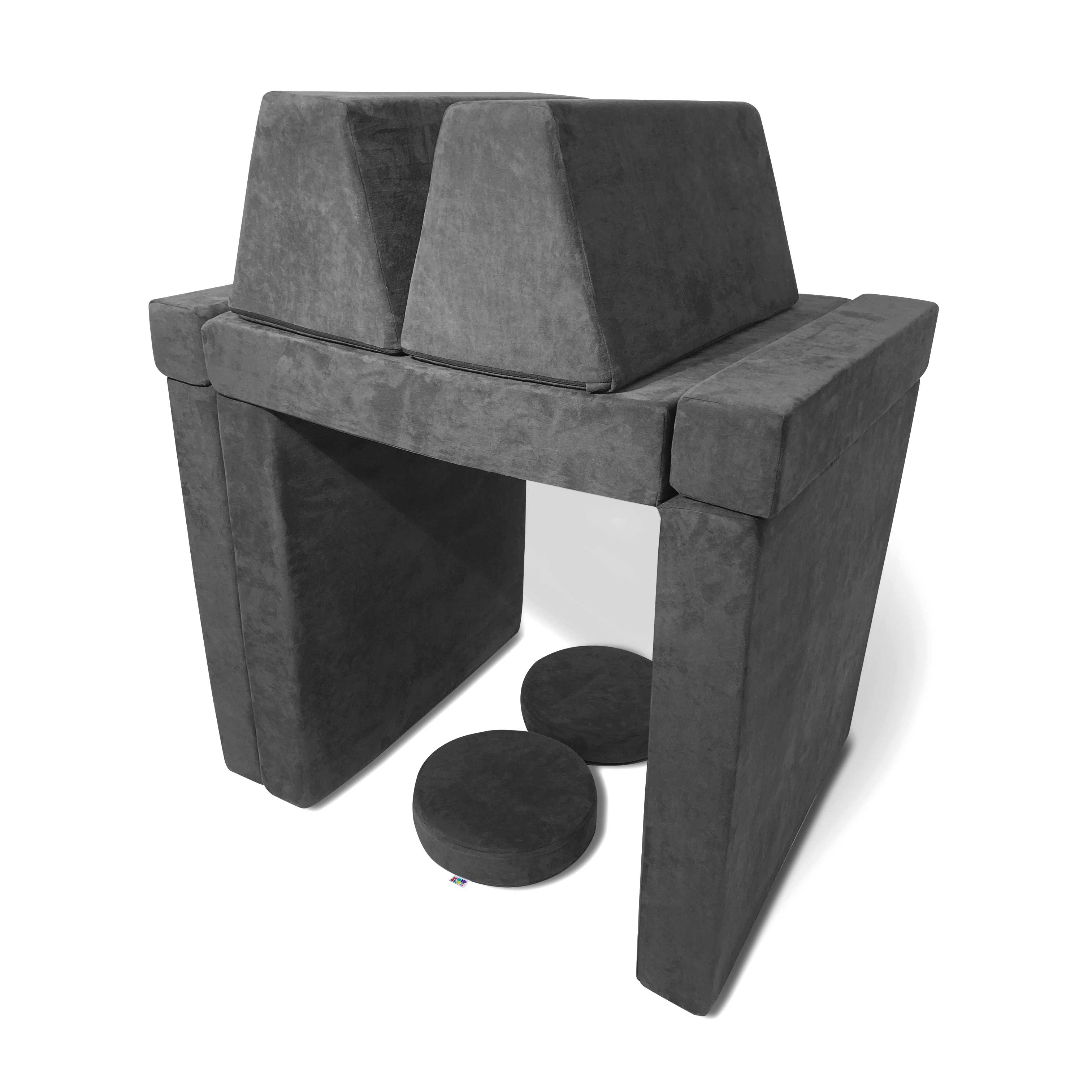 10 Piece Soft Modular Microsuede Foam Kids Play Couch - Image 73