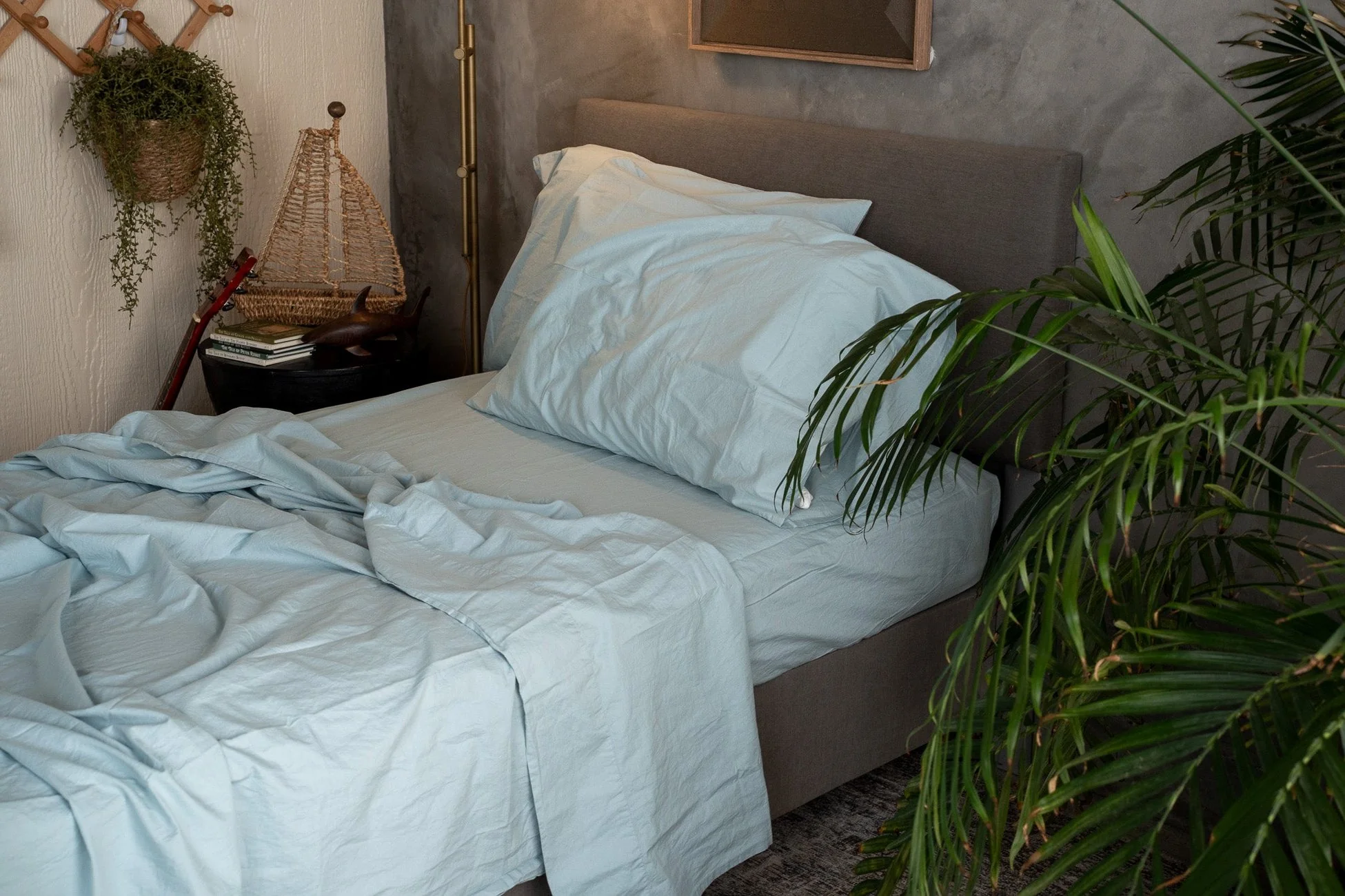Kids Crinkle Percale Organic Cotton Sheet Set + Pillowcases - Image 3