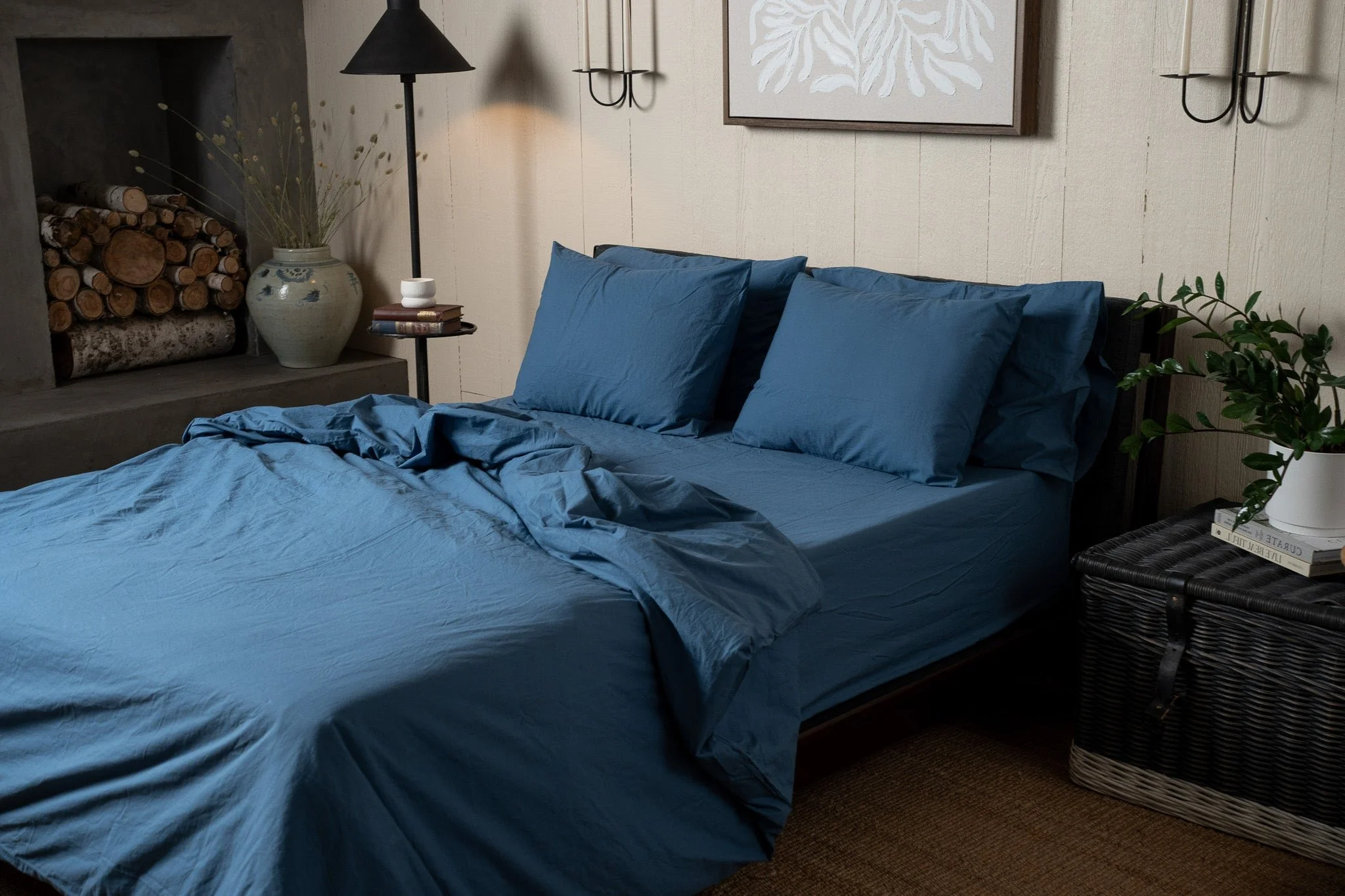 Crinkle Percale Organic Cotton Duvet Cover Set + Shams (Final Sale) - Image 4