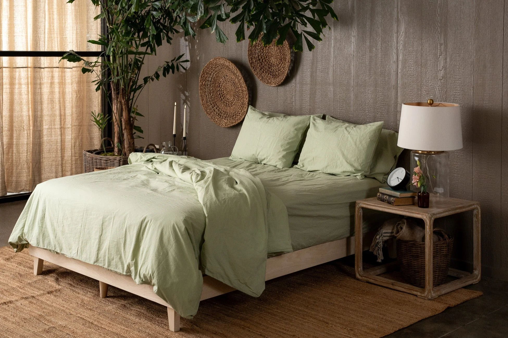 Crinkle Percale Organic Cotton Duvet Cover Set + Shams (Final Sale) - Image 5