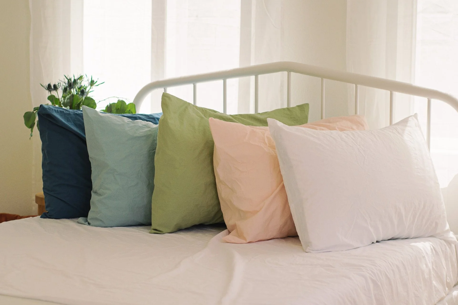 Crinkle Percale Organic Cotton Duvet Cover Set + Shams (Final Sale) - Image 8