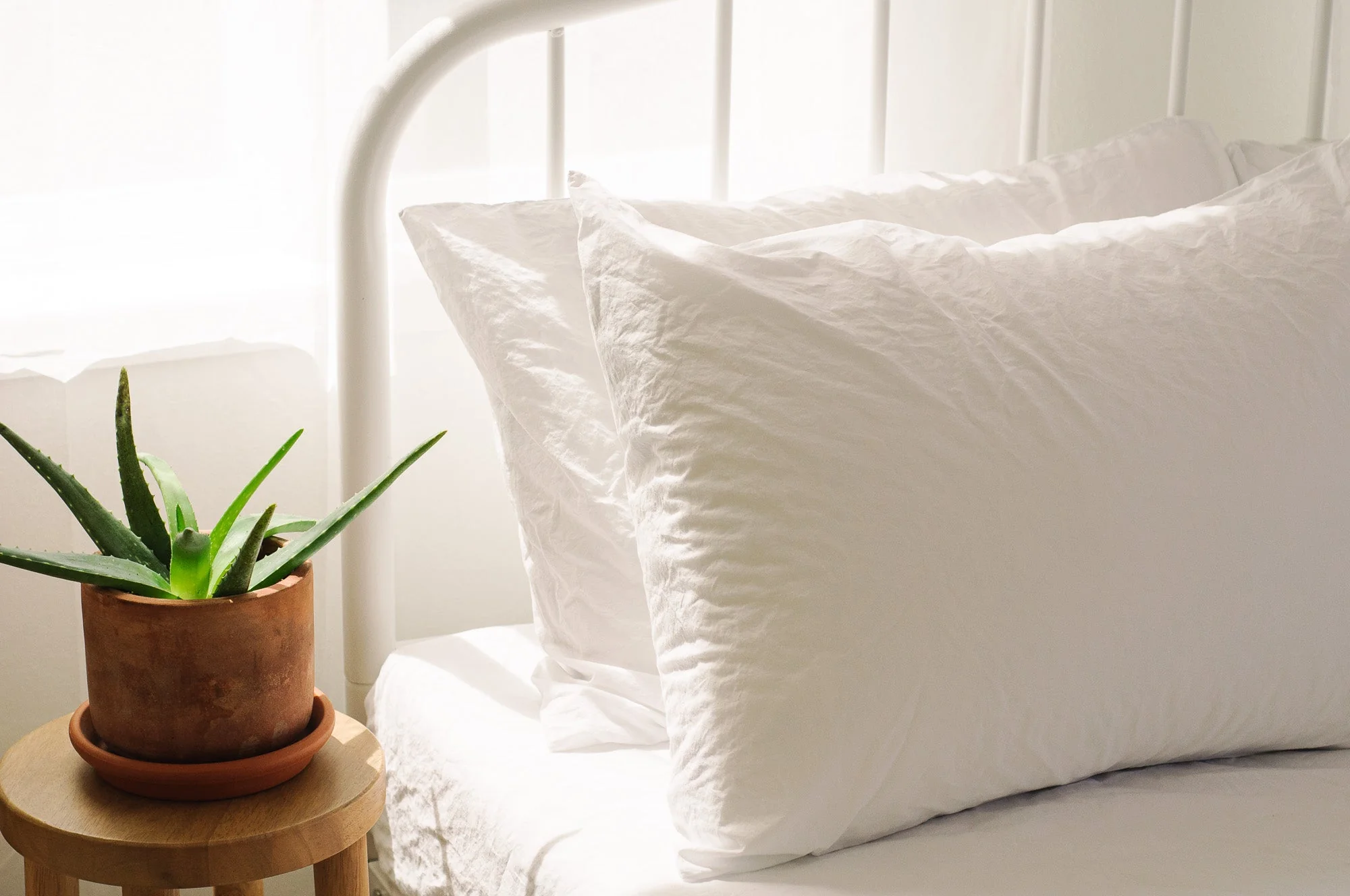Crinkle Percale Organic Cotton Pillowcase Set - Image 14
