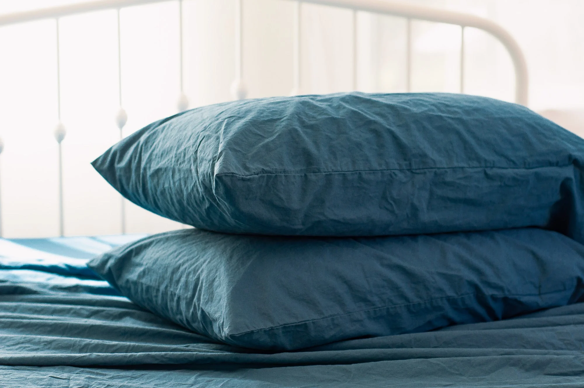 Crinkle Percale Organic Cotton Pillowcase Set - Image 16