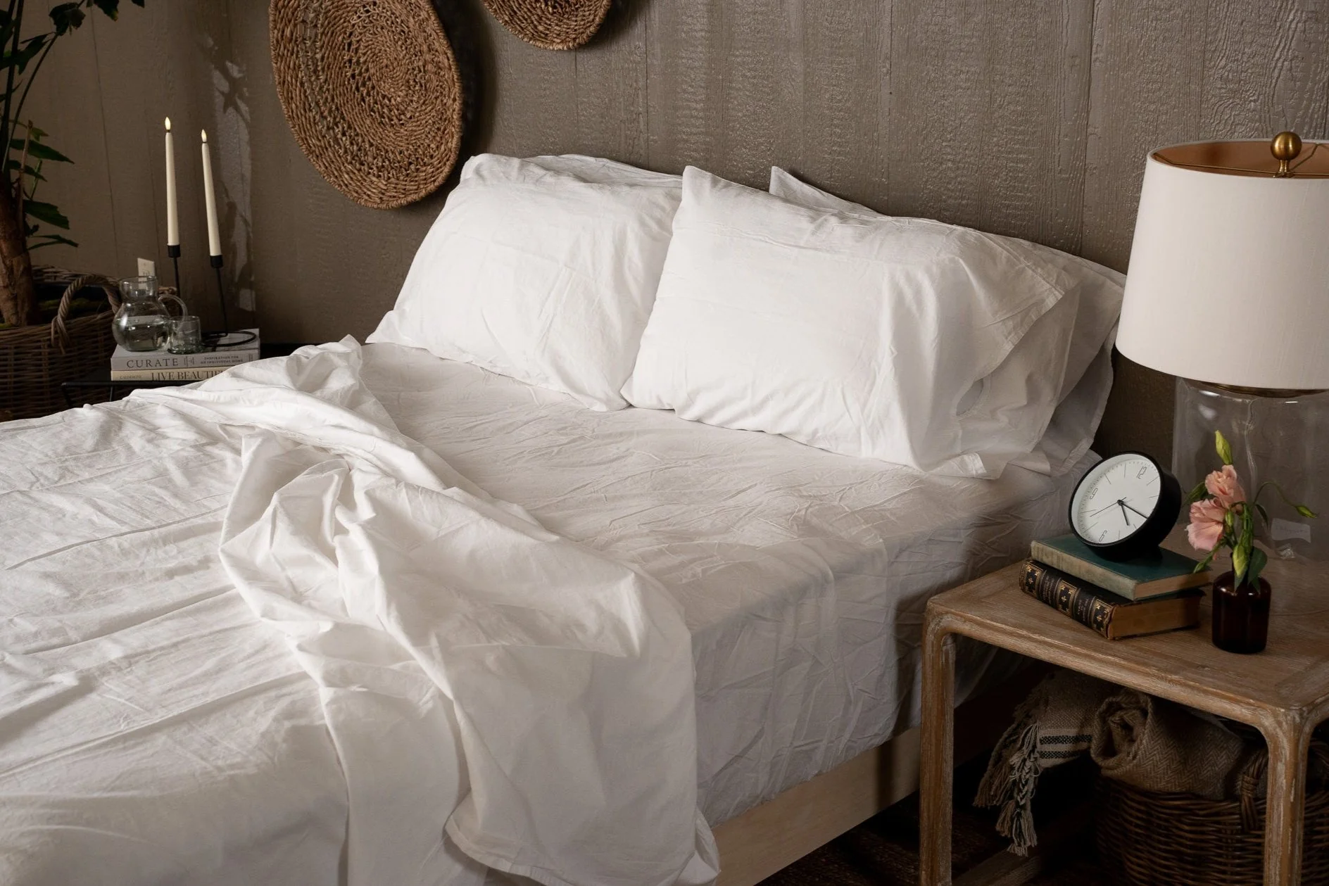 Crinkle Percale Organic Cotton Sheet Set + Pillowcases (Final Sale) - Image 4