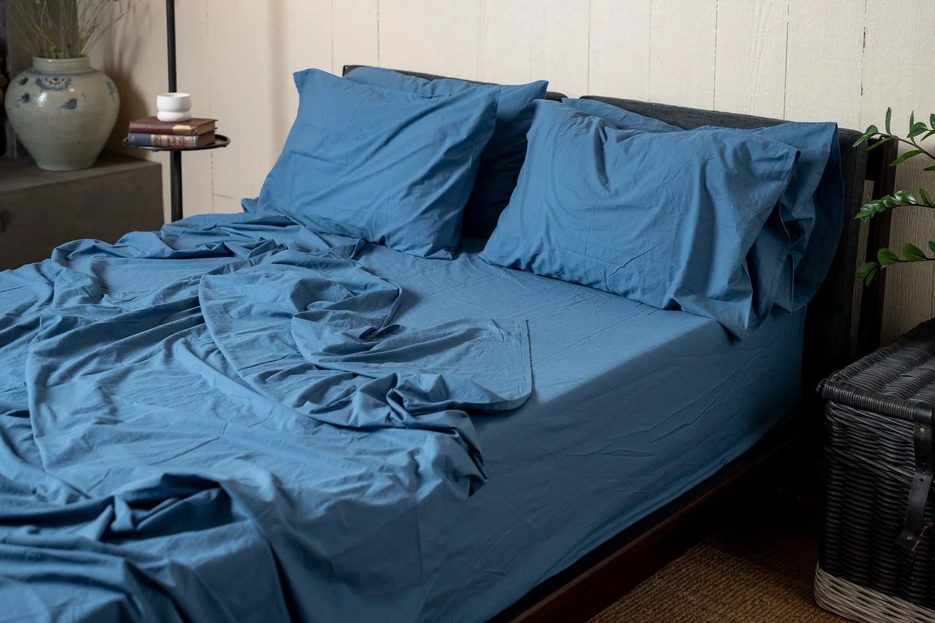 Crinkle Percale Organic Cotton Sheet Set + Pillowcases (Final Sale) - Image 5