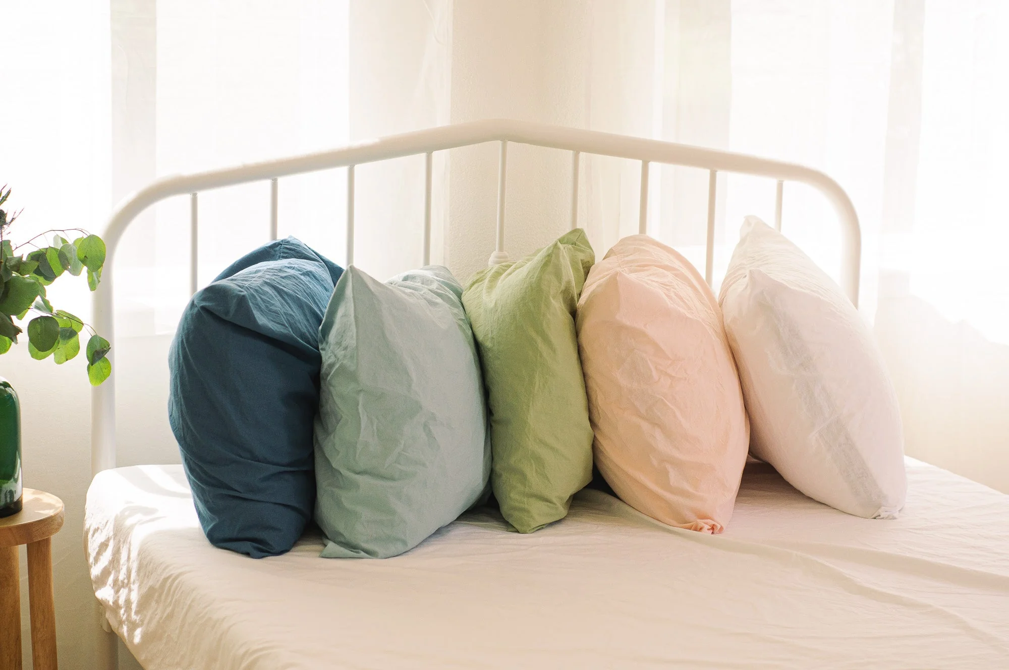 Crinkle Percale Organic Cotton Sheet Set + Pillowcases (Final Sale) - Image 8