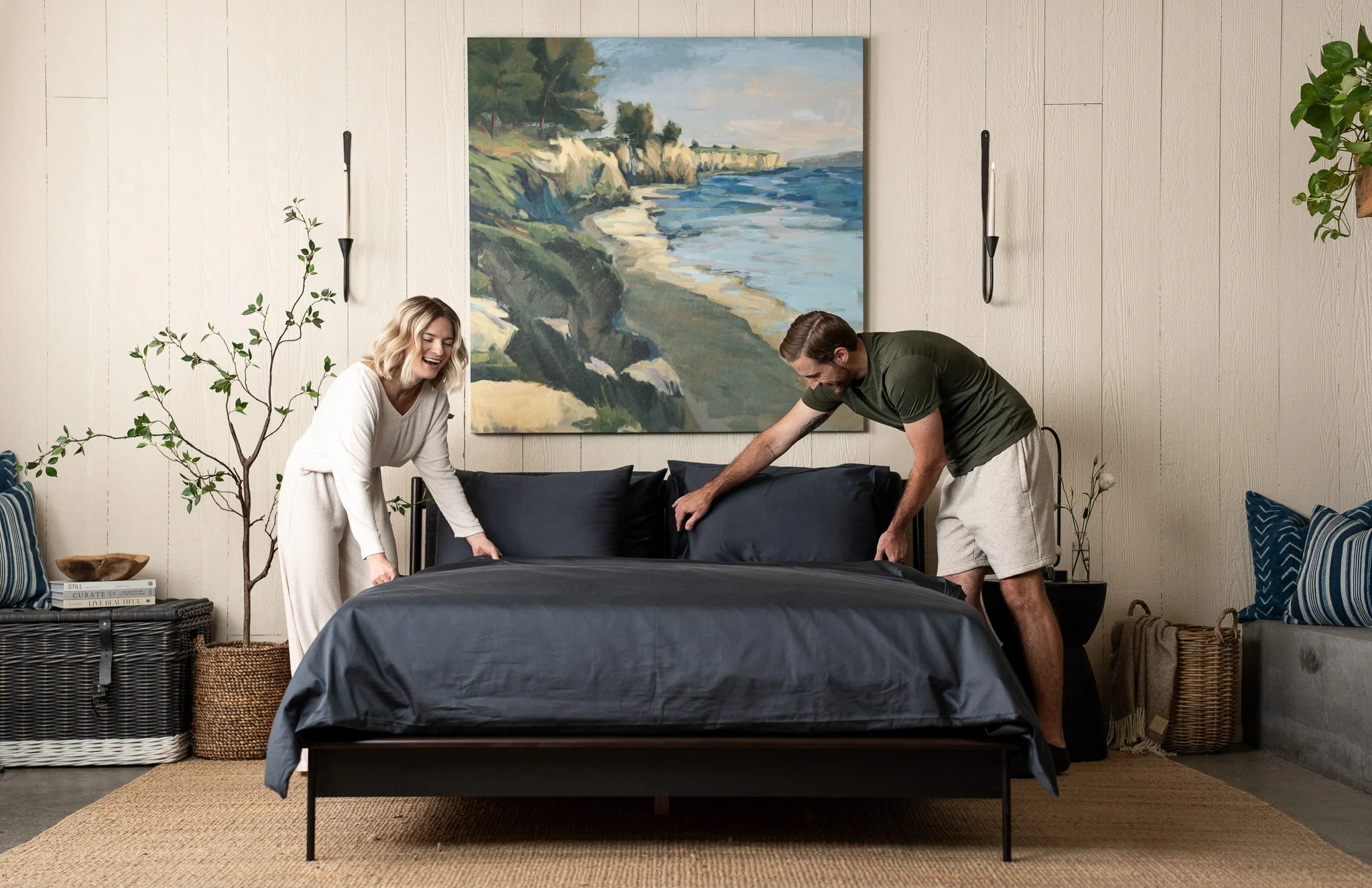 Sateen Organic Cotton Duvet Cover Set + Shams - Image 3
