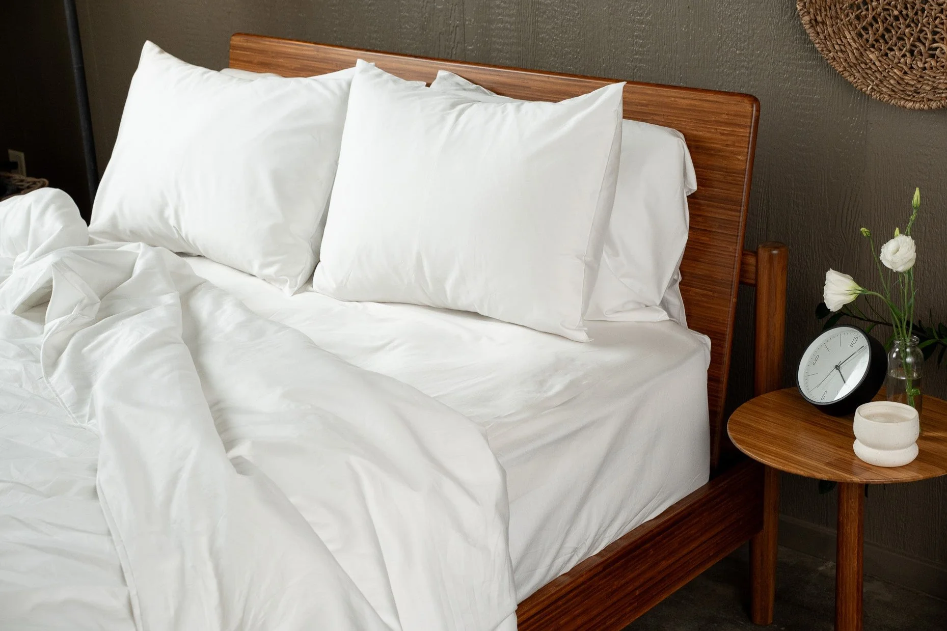 Sateen Organic Cotton Duvet Cover Set + Shams - Image 6