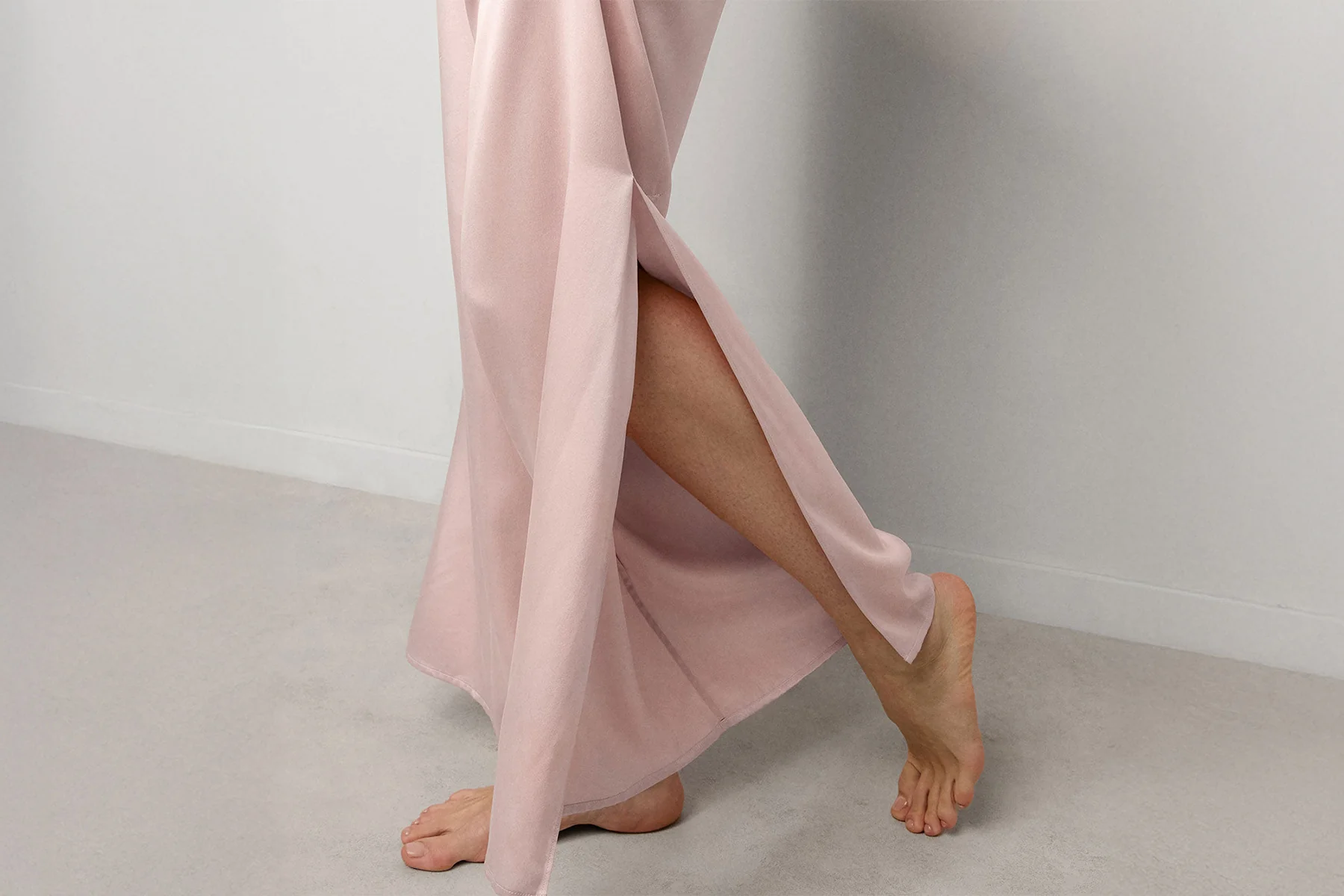 Washable Silk High Rise Pant Set - Image 4